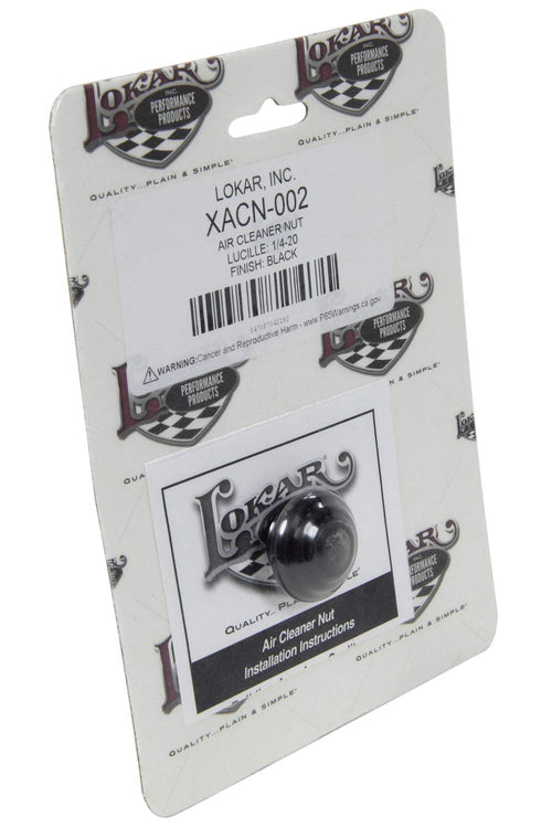 XACN-002 Lokar Performance Products Air Cleaner Nut - Lucille - 1/4-20 - Black