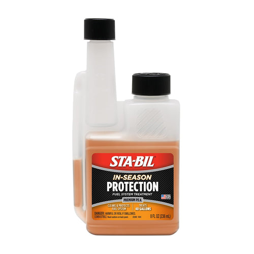 STA-BIL Fuel System Treatment In-Season Protection | Full Protection Fuel System Cleaner, Injector Cleaner, Increases MPG, Prevents Corrosion, 8 Fl. Oz.
