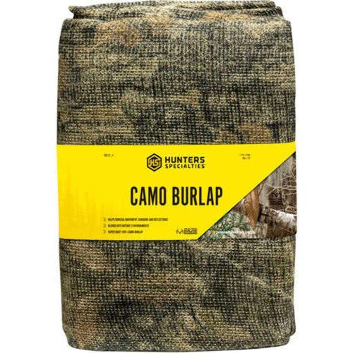 Camo Burlap Hunters Specialties - Durable Lightweight Quiet Realistic Concealment Camouflage Material for Treestands, Blinds, Realtree Edge, 54" x12'