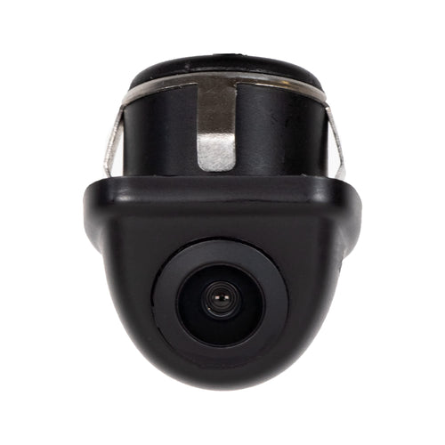 Backup/Front Lip Camera RYDEEN CM-LIP4, Waterproof, NightVision CMOS Sensor, ABS Casing, Spring Mount, Include a Hole Saw, OEM Style, Reverse Trigger, for Cars, Trucks, SUVs, RVs, Vans (Black)