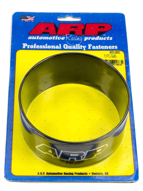 ARP 4.280 in Bore Piston Ring Compressor, Tapered, Aluminum, Black Anodized, Each