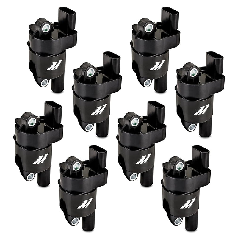 Mishimoto Coil Ignition, Compatible with GM LS2/LS3/LS4/LS7/LS9 (Round), Set of 8