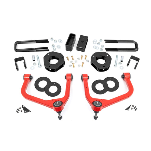 3.5" Lift Kit Rough Country for 19-24 Chevy/GMC 1500 w/Adaptive Ride - 29601RED