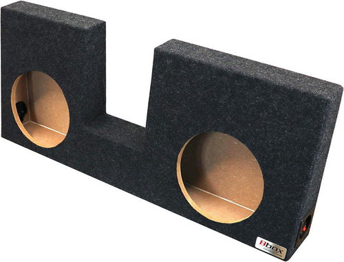Dual Sealed Bbox 10 Inch Subwoofer Enclosure - Accu-Tuned Sealed Subwoofer Boxes & Enclosures - Subwoofer Box Improves Audio Quality, Sound & Bass - Fits 2011-2016 Ford F250/350/450 Crew Cab