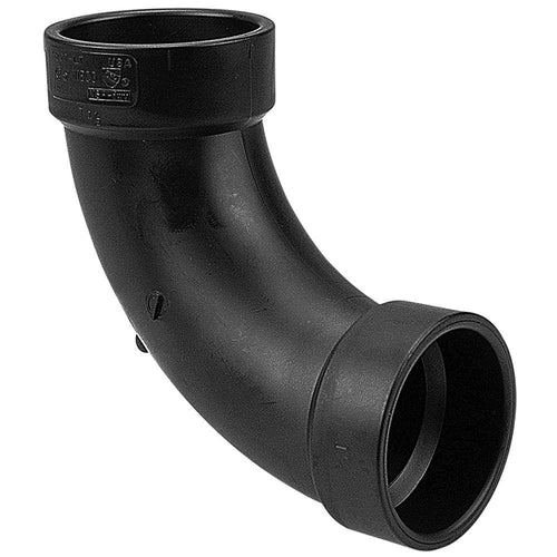 ICON 90' Elbow, ABS, Long Sweep Fitting 3", Hub-Hub 14843