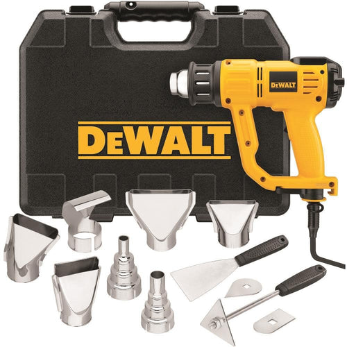 DEWALT Heat Gun with Hard Case/Accessory Kit & LCD Display (D26960K), Yellow
