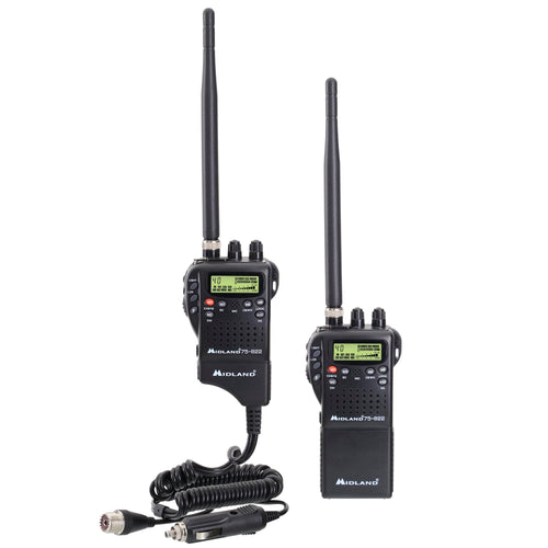 Midland Handheld 75-822 CB Radio & Mobile CB Radio – Walkie Talkie with 40 Channels, NOAA Weather Alerts, Long Range, Compatible with CB Antennas