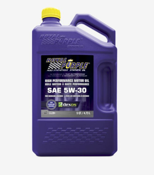 Royal Purple 5W-30 Oil; Synthetic; 5 Quart Bottle; Single