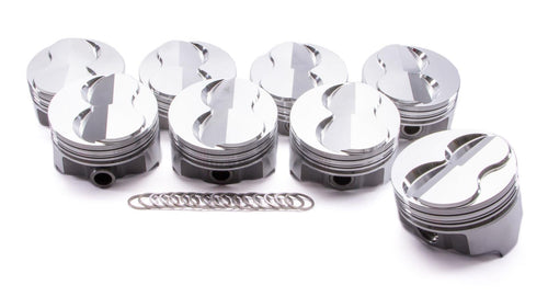 Chevy 350 Icon IC727.040 Forged Pistons.163 Dome, 5.7 Rod