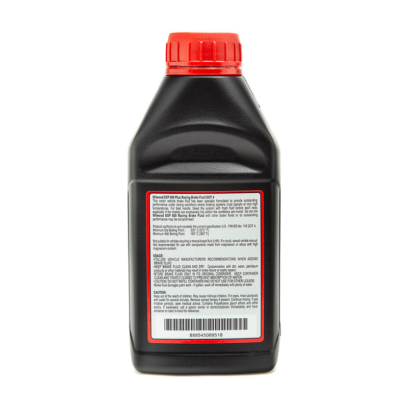 600 Plus EXP Racing Brake Fluid - 6 Pack-500 ml Bottles