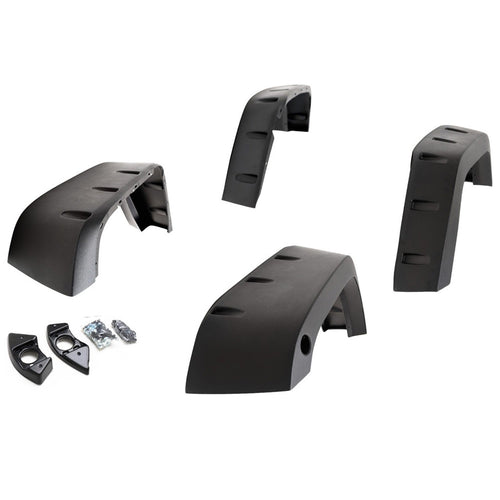 Black Rivet-Style Paramount Automotive Fender Flare, 4 Piece