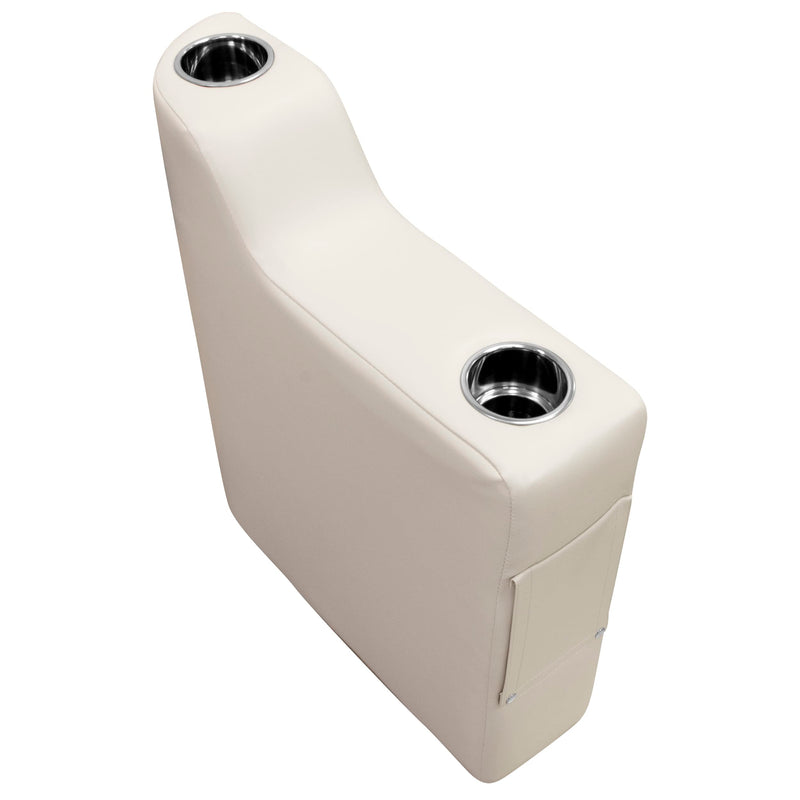 Premier Series Wise 3010-990 Right Radius Pontoon Arm Rest, Platinum