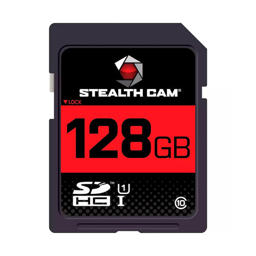 High-Speed Stealth Cam SD Card - Data Transferring Storage Game Trail Hunting Scouting Photo Video Recording Cameras, 128GB SD Card