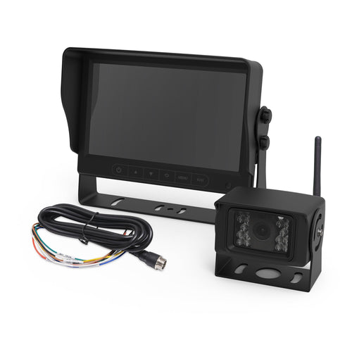 Dashboard Video Camera Kit ECCO K7000B-WK with 7 Inch LCD Color Wireless System