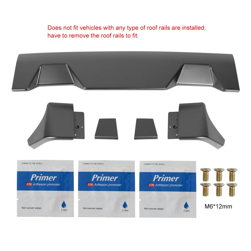 Matte Black ABS Cab Roof Spoiler Spec-D Tuning for 2007-2013 Toyota Tundra Models