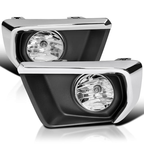 Chrome Trim Fog Lights + Bezels + Switch SPEC-D TUNING Compatible with 2021-2022 Chevy Colorado, Left + Right Pair Assembly