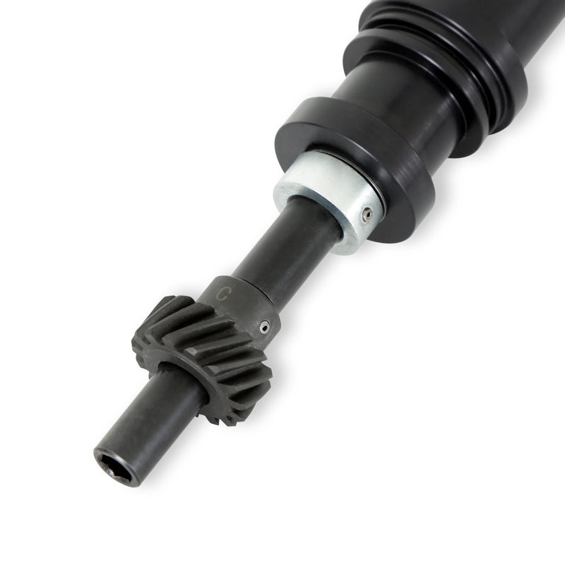 Small Diameter MSD Pro-Billet Distributor, Iron Gear, Black 85783