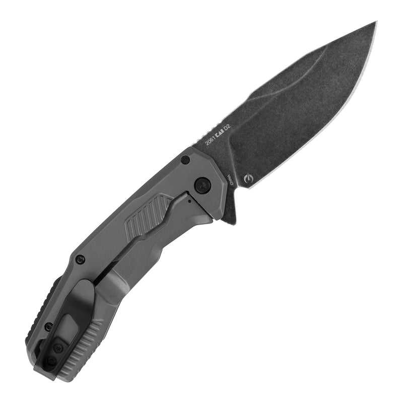 Cannonball Kershaw Pocket Knife, 3.5" D2 Carbon Steel Drop Point Blade, SpeedSafe Assisted Opening with Flipper, Frame Lock, EDC