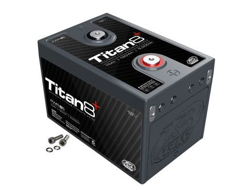 2000 Amp XS Power PWR-S5 Lithium Racing Battery with M6 Terminal Hardware - 12 Volt 10Ah 1000CA Deep Cycle LTO Powercell for Performance and Car Audio Stereo