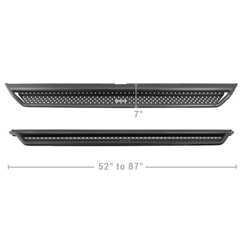 Dominator Xtreme D1 Sidestep & Brackets Go Rhino | D14205T | Fits 2009 - 2014 Ram & Dodge Ram 1500 Crew Cab; 2010 - 2024 Ram 2500, 3500 Crew Cab; 2019 - 2023 Ram 1500 Classic Crew Cab
