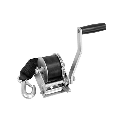 900 lbs Fulton Winch, Single-Speed with 15' Strap, 1 Pack