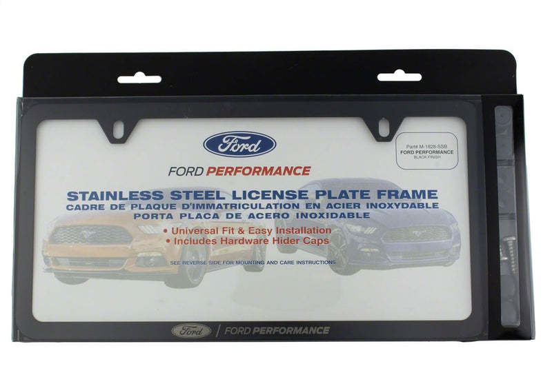 License Plate Frame Ford Performance Black