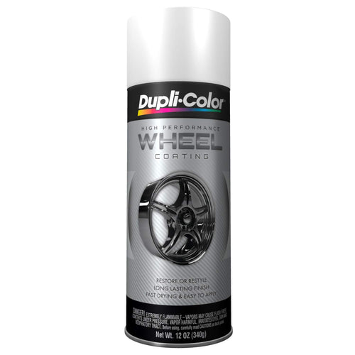 HWP100 Dupli-Color High Performance Wheel Paint - White - 12 oz Aerosol Can