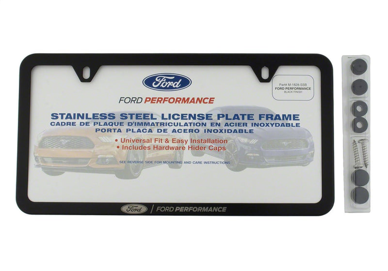 License Plate Frame Ford Performance Black