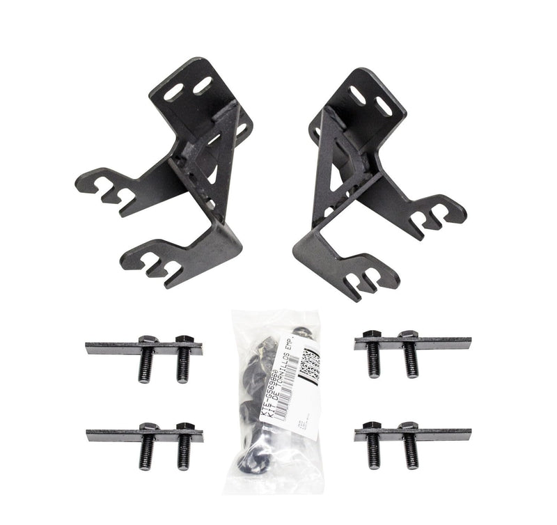 Mounting Bracket Kit Go Rhino for RC4 Bull Bar or RC3 Skid Plate | Mild Steel, Textured Black | 568960TK | Fits 2011-2016 Ford F-250, F-350, F-450 Super Duty