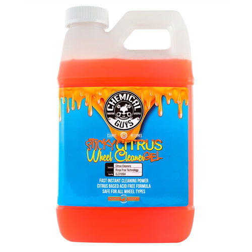 Chemical Guys Sticky Citrus CLD105 Wheel Cleaner Gel, (Safe For All Wheel Types) Works on Cars, Trucks, SUVs, Motorcycles, RVs & More, 128 fl oz, (1 Gallon)