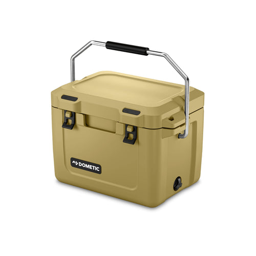 Dometic 20L Insulated Hard Cooler Patrol, Olive, Ice Chest and Passive Cool Box, Fits 15 Cans
