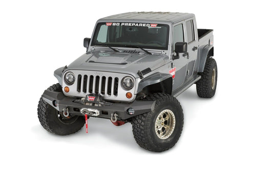 Elite Series WARN 101420 Full-Width Front Bumper for Jeep JK Wrangler, Without Grille Guard Tube