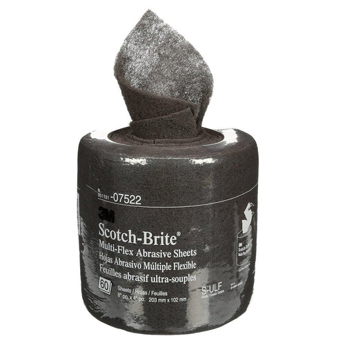 3M Hand Pads 8" x 20' Scotch Brite Gray - 07522