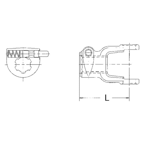 18-7403 Neapco Power Take Off Quick Disconnect Yoke