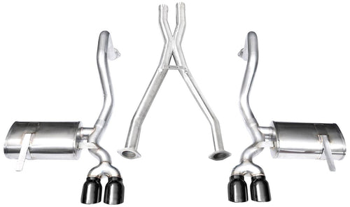 Cat-Back Exhaust System CORSA 14114BLK with X-Pipe