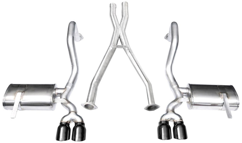 Cat-Back Exhaust System CORSA 14114BLK with X-Pipe