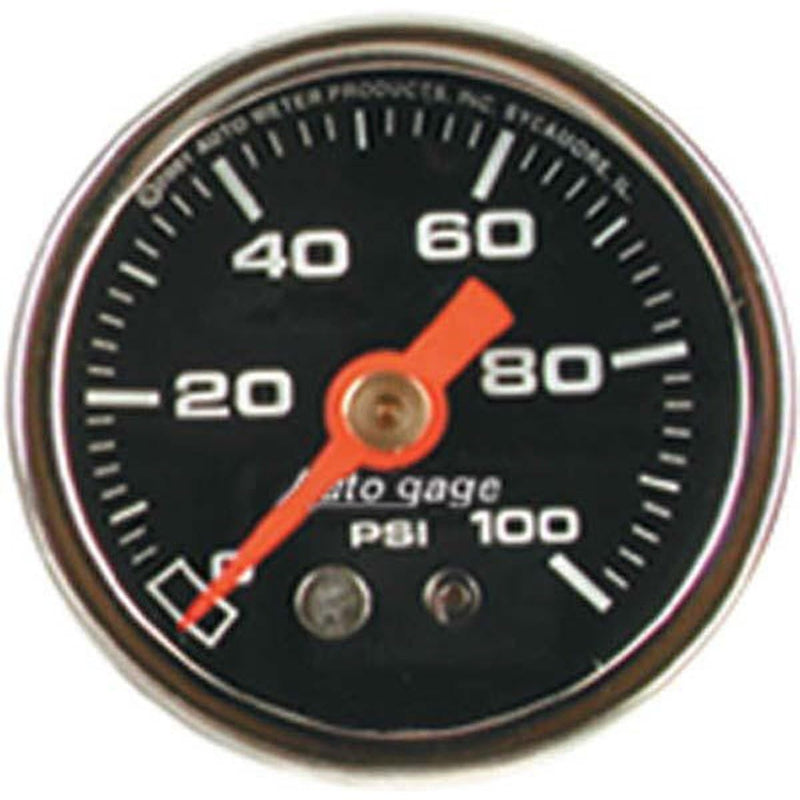 AUTO METER Autogage 2174 Fuel Pressure Gauge, Black face