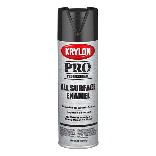Krylon Professional K05812007 All Surface Enamels, Gloss Black, 15 Ounce