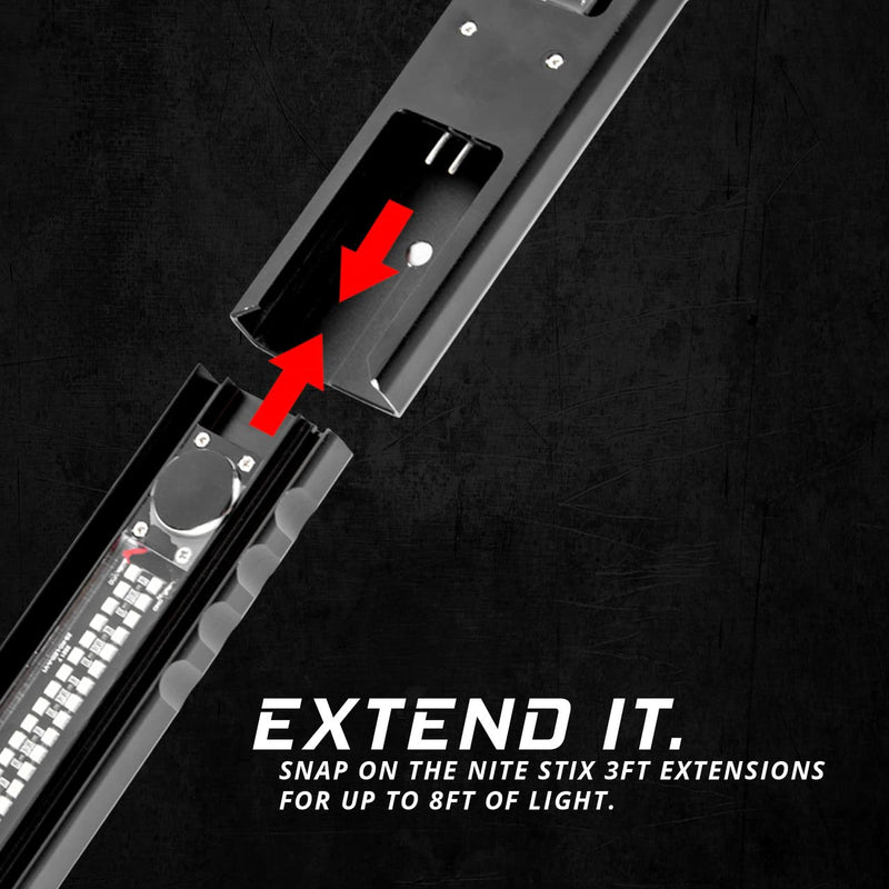 5ft XKGLOW NiteStix Foldable Overhead LED Work Light for Race Trailer Garage Work Truck Shop Lighting