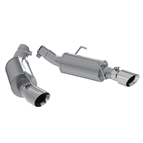 Dual Mufflers MBRP S7200AL Axle Back, Split Rear Exhaust System (Aluminized Steel)