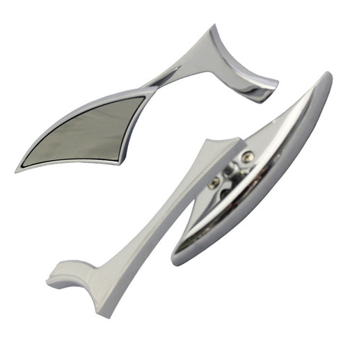 Chrome CIPA Motorcycle Modern Line Mirror Kit
