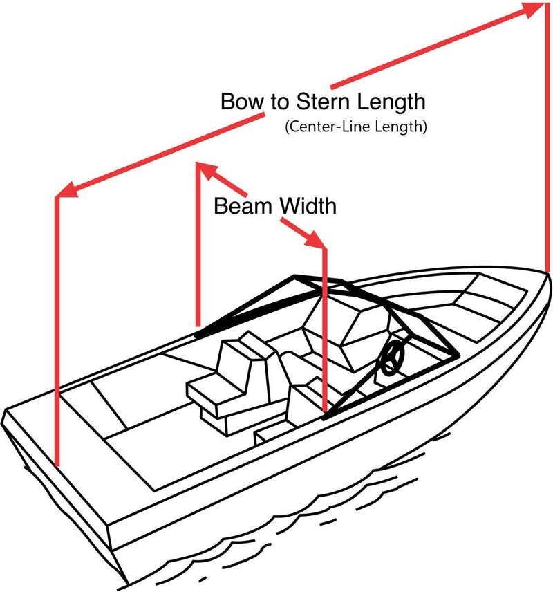 Semi-Custom Trailerite Boat Cover for Competition Ski Boats with Inboard/Outboard Motor, Teal (21'5" - 22'4" CL x 102" B)