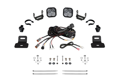 Stage Series Diode Dynamics A-Pillar Pod Kit compatible with Can-Am Maverick X3 2017-2025, SS3 Sport White Combo