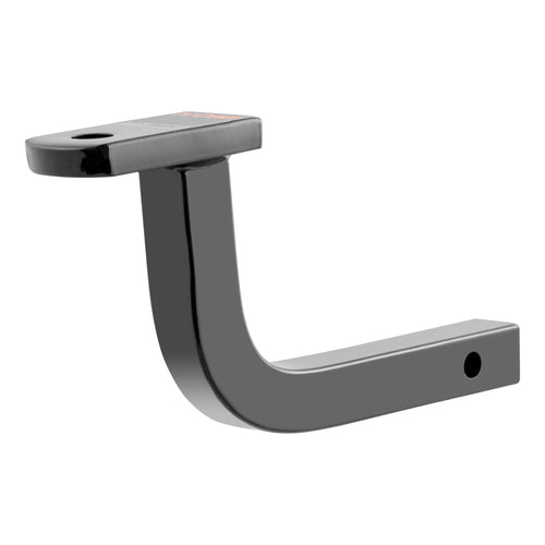 CURT 45024 Trailer Hitch Ball Mount Class 1, Fits 1-1/4-Inch Receiver, 2,000 lbs, 3/4-Inch Hole, 5-Inch Rise, Gloss Black Powder Coat