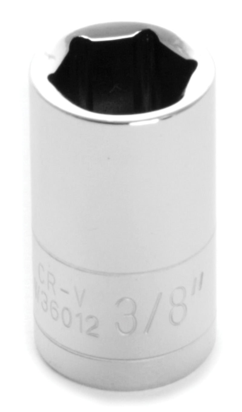 1/4 Drive Performance Tool W36012 Chrome 6-Point Socket, 3/8