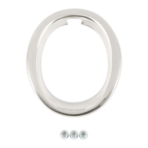 Exhaust Trim Ring Scott Drake in Polished Stainless Steel, Compatible with 1965-1966 Ford Mustang GT, Model C5ZZ-5C299-A