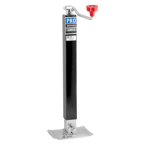 Reese Square Trailer Jack 1400800383, No Mount, 8,000 lbs. Support Capacity, Topwind, Weld-On, 15 Inch Travel