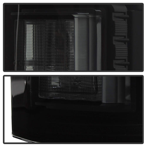 Ford F150 2018-2019 Spyder Auto 5085672 Light Bar LED Tail Lights - Black Smoke (not compatible with rear blind spot sensor models)