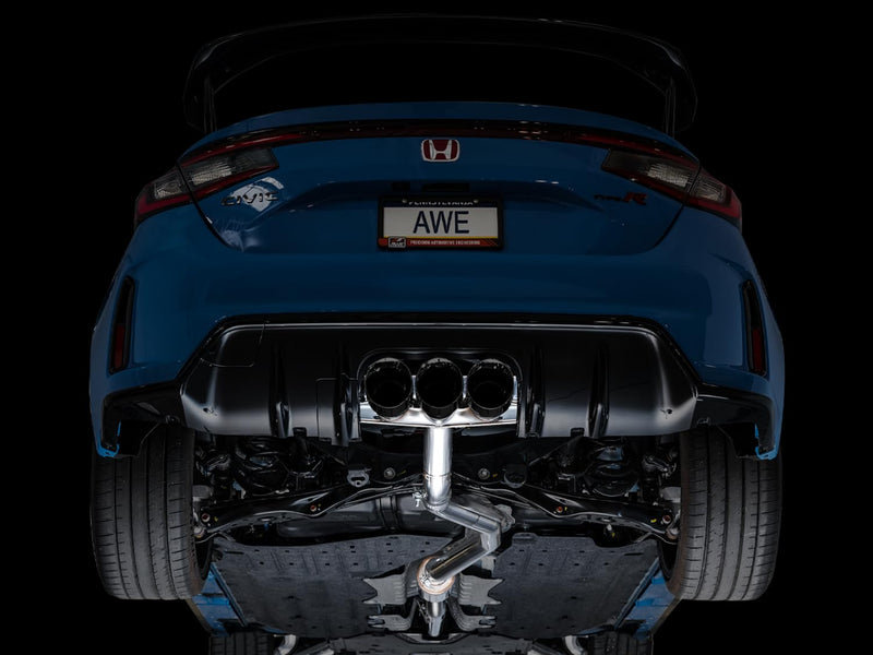 2023 Honda Civic Type R FL5 AWE Tuning Track Edition Exhaust with Triple Diamond Black Tips