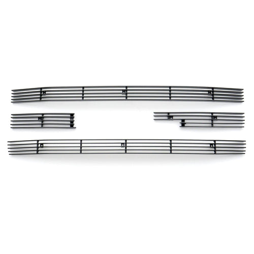 2014-2015 Sierra 1500 T-Rex Grilles Billet Grille, Black, 4 Pc, Overlay - PN #21208B